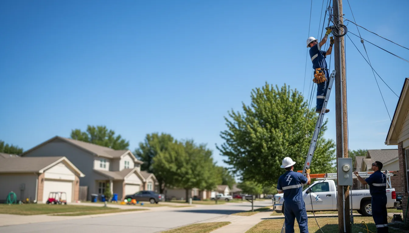 Residential electrician providing installation services in Minneapolis, KS